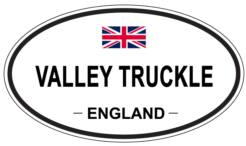 VALLEY TRUCKLE, England - Oval Magnet