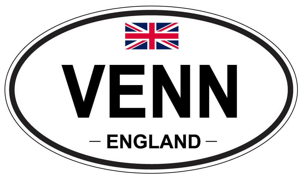 VENN, England - Oval Magnet
