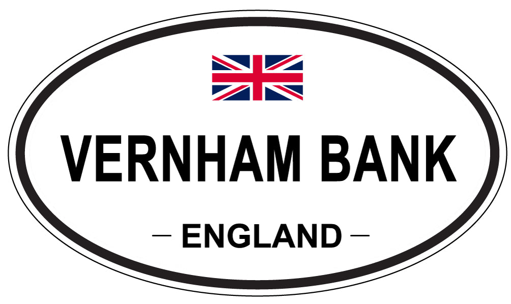 VERNHAM BANK, England - Oval Magnet