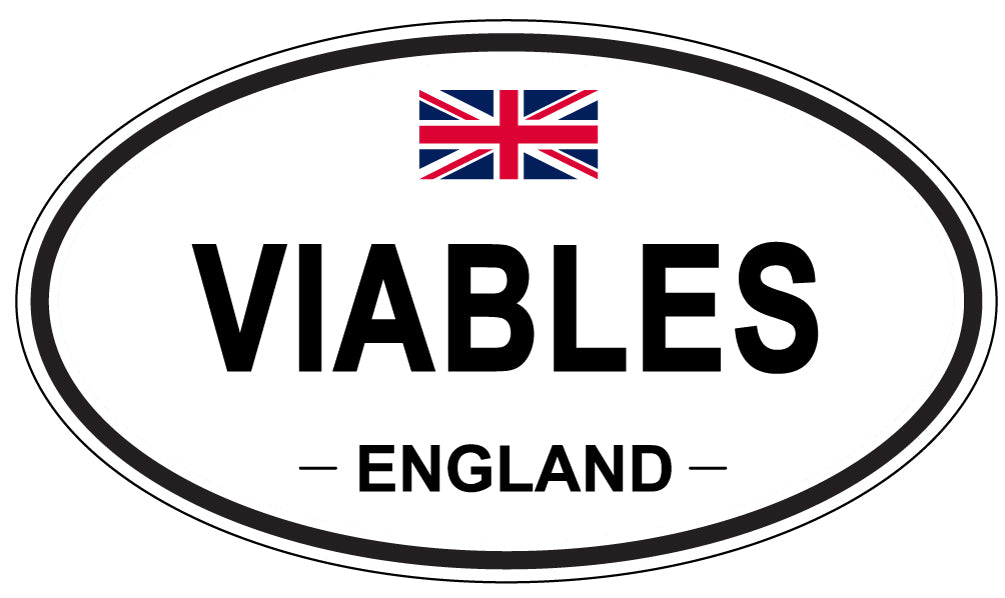 VIABLES, England - Oval Magnet