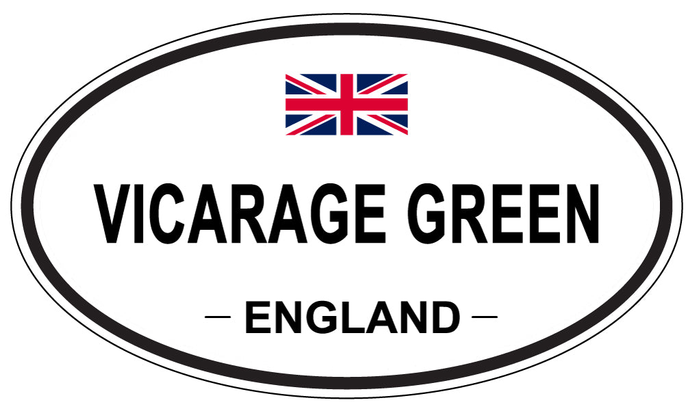 VICARAGE GREEN, England - Oval Magnet