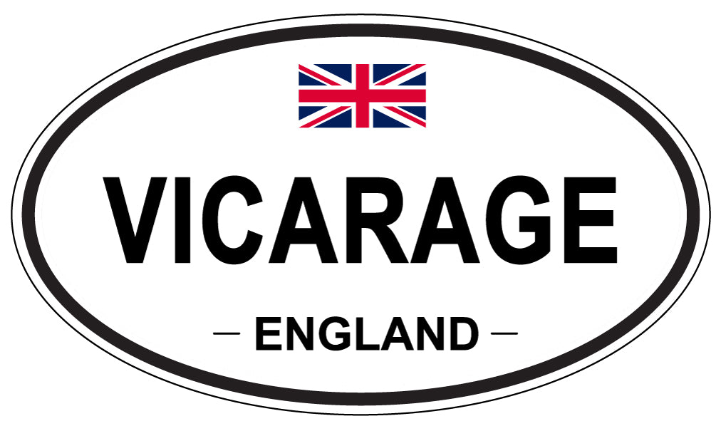 VICARAGE, England - Oval Magnet