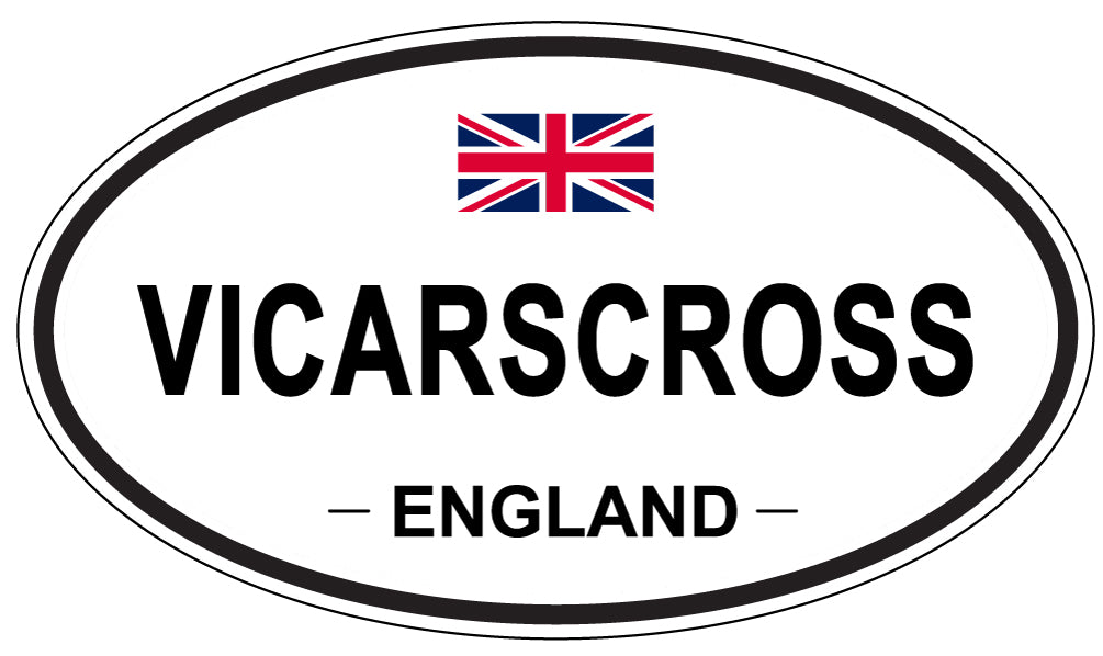 VICARSCROSS, England - Oval Magnet