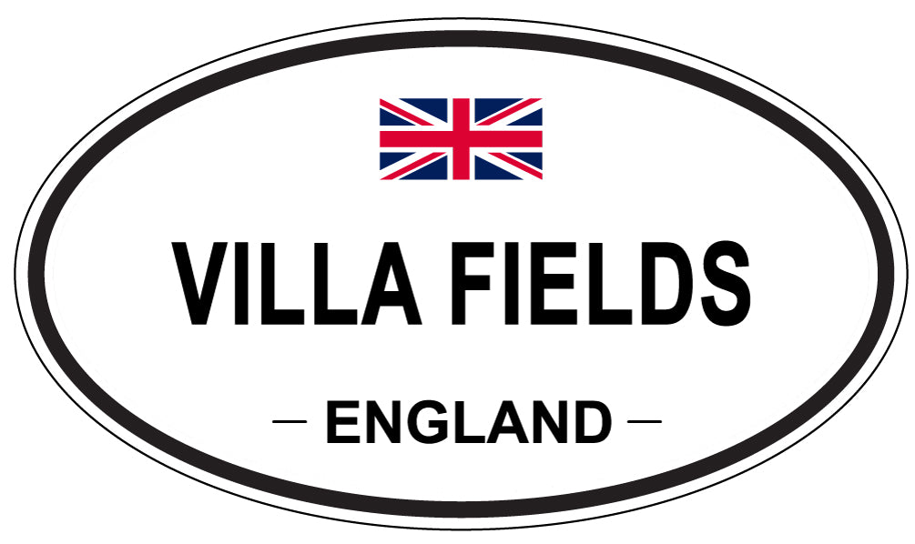 VILLA FIELDS, England - Oval Magnet