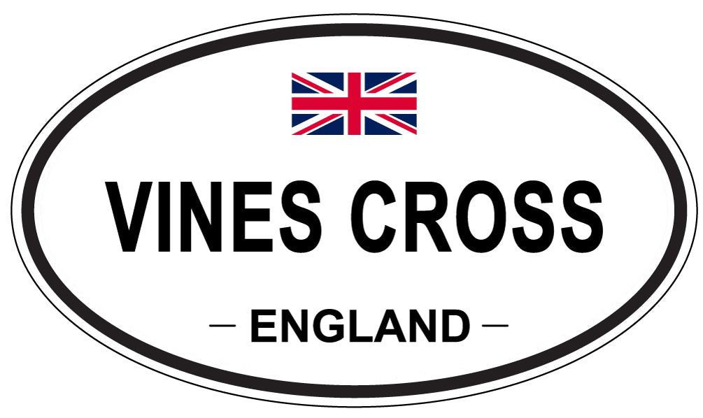 VINES CROSS, England - Oval Magnet