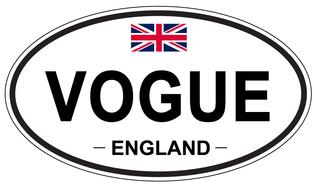VOGUE, England - Oval Magnet