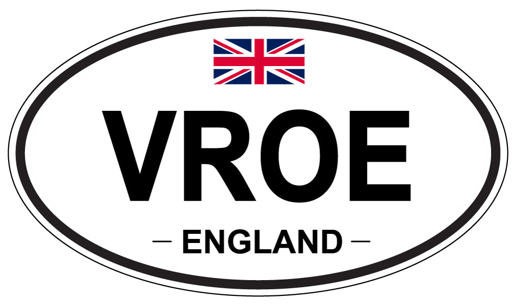 VROE, England - Oval Magnet