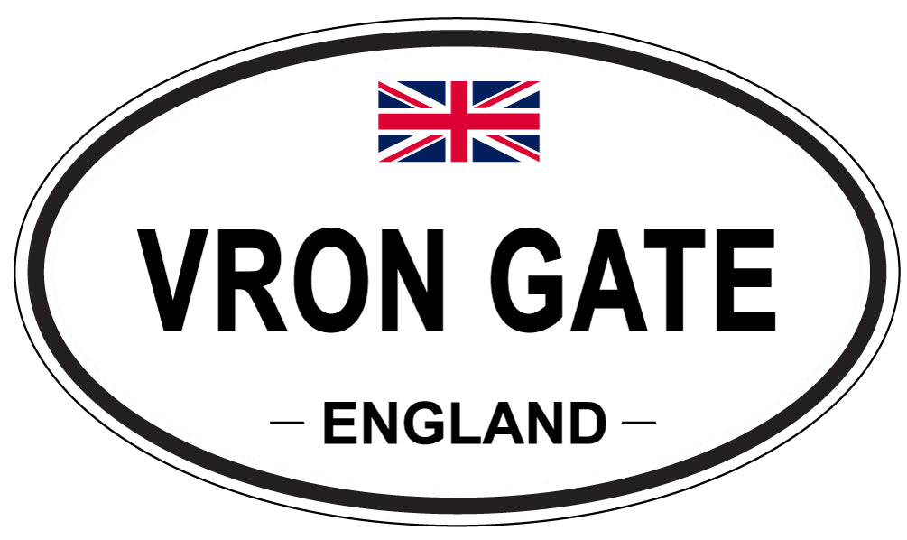 VRON GATE, England - Oval Magnet