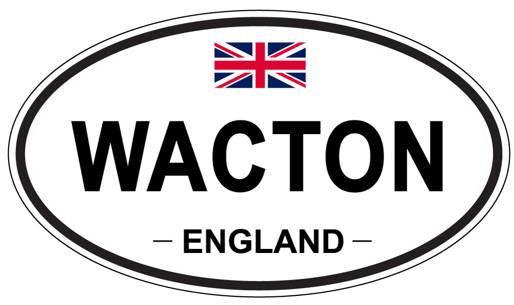 WACTON, England - Oval Magnet