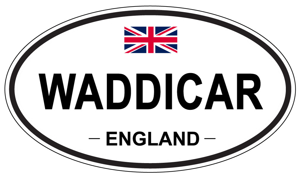 WADDICAR, England - Oval Magnet