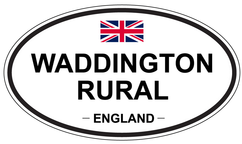 WADDINGTON RURAL, England - Oval Magnet