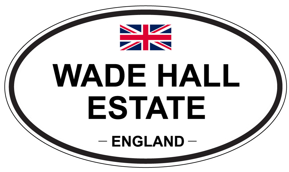 WADE HALL ESTATE, England - Oval Magnet