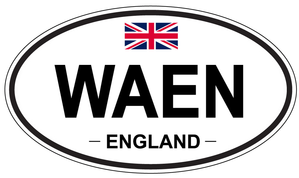 WAEN, England - Oval Magnet