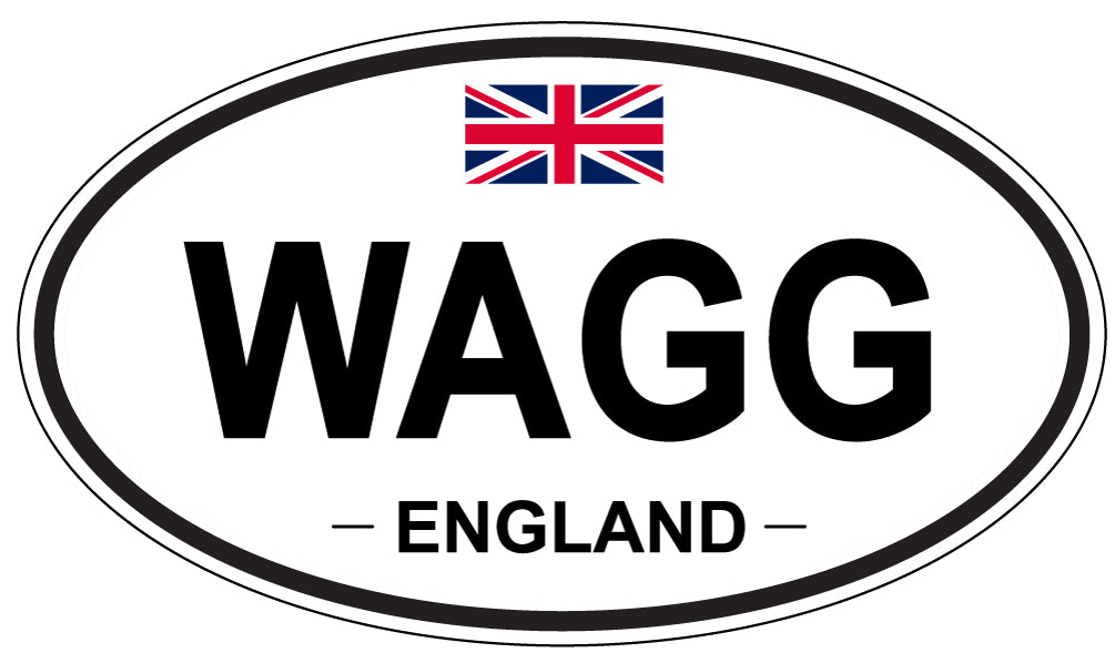 WAGG, England - Oval Magnet