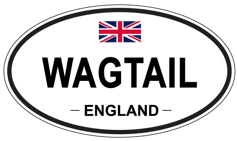 WAGTAIL, England - Oval Magnet