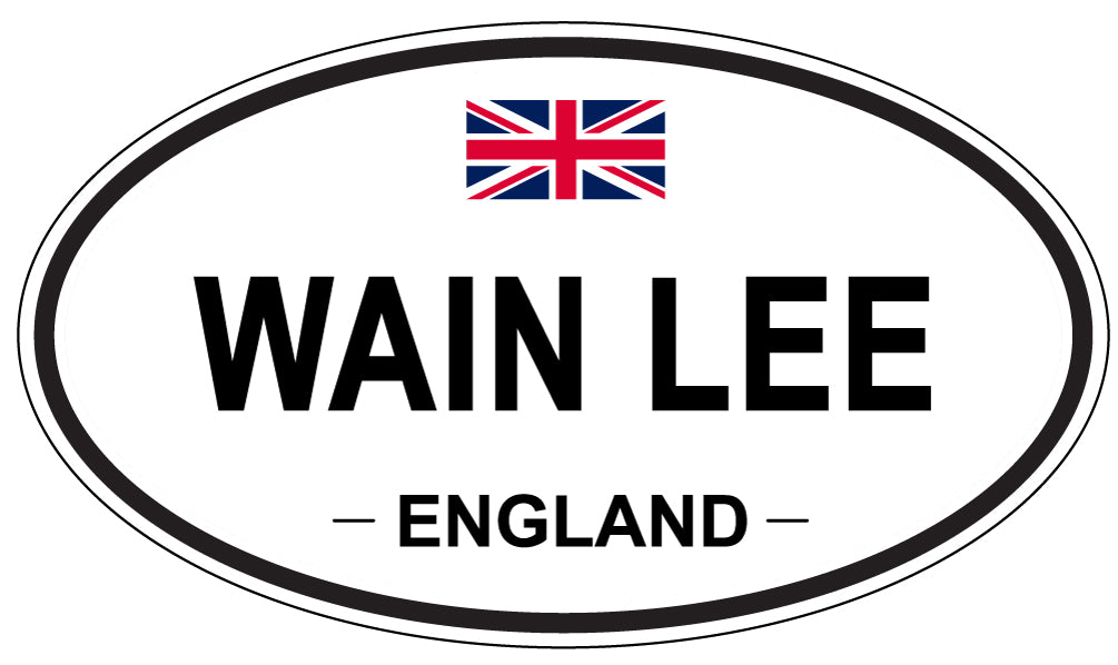 WAIN LEE, England - Oval Magnet