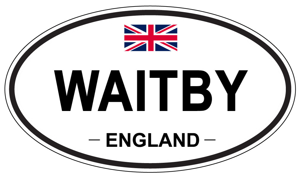 WAITBY, England - Oval Magnet