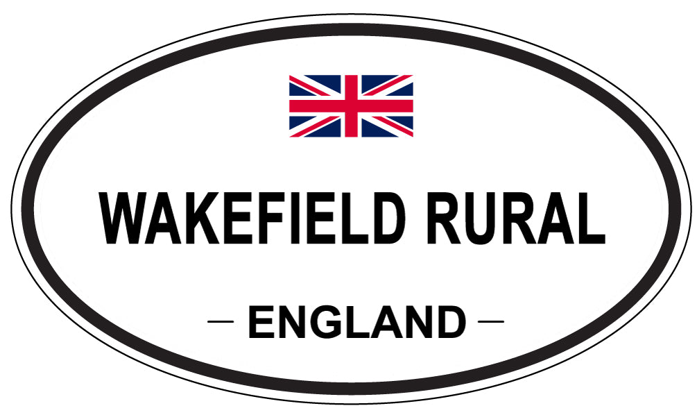 WAKEFIELD RURAL, England - Oval Magnet
