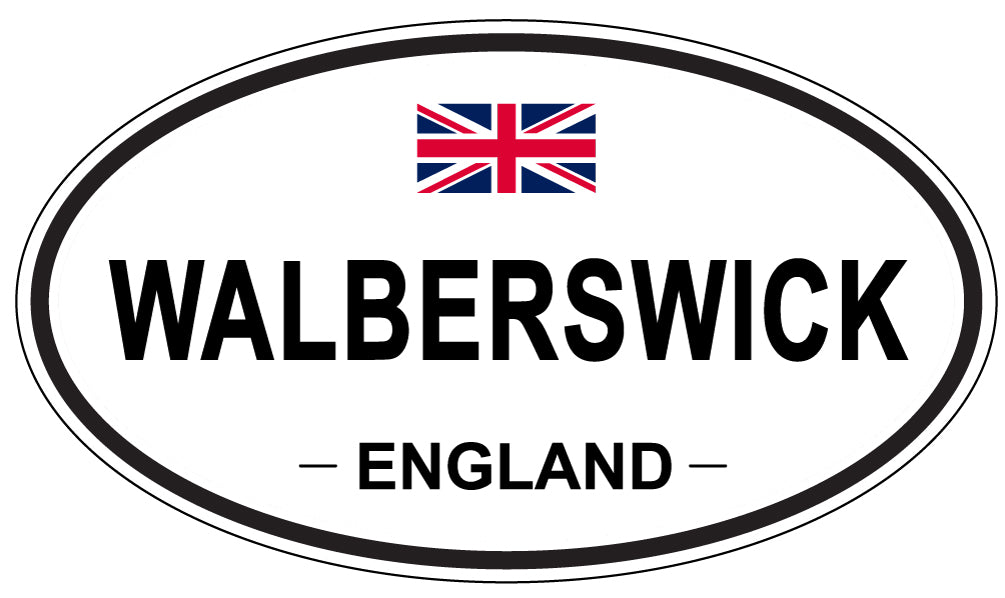 WALBERSWICK, England - Oval Magnet