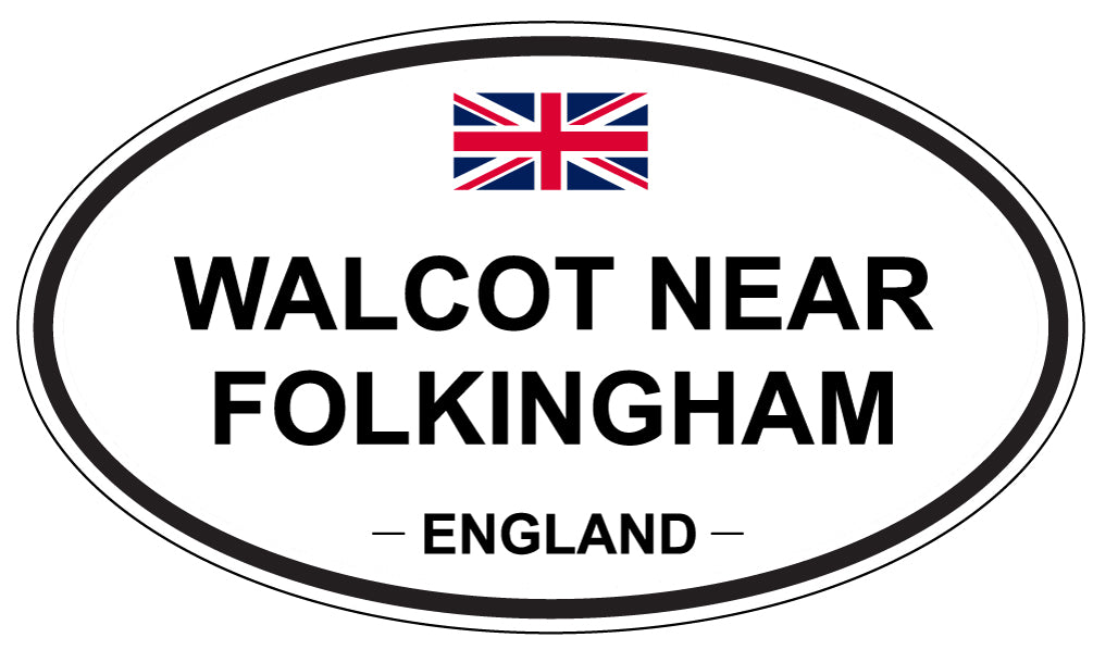 WALCOT NEAR FOLKINGHAM, England - Oval Magnet