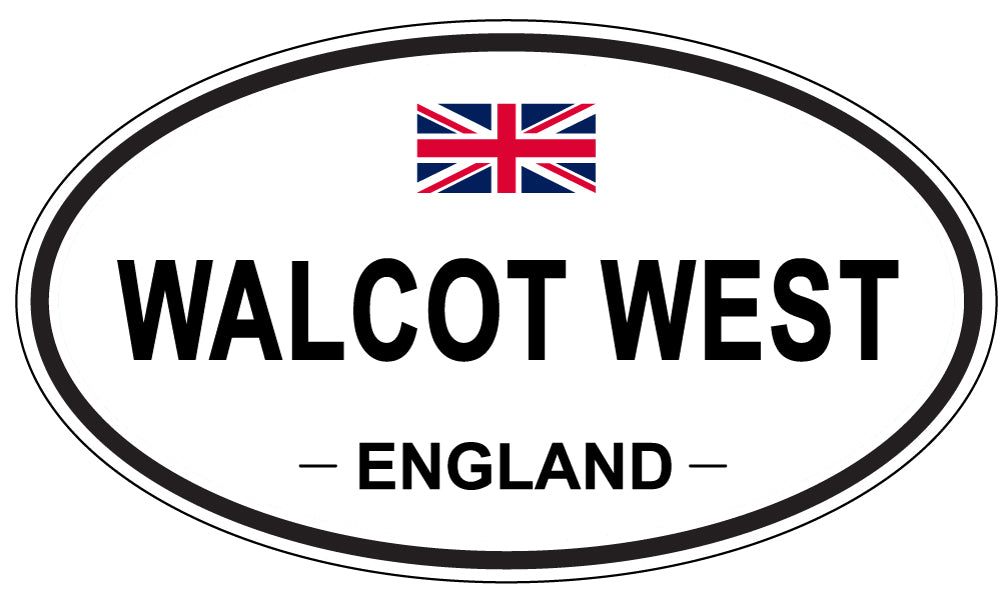WALCOT WEST, England - Oval Magnet