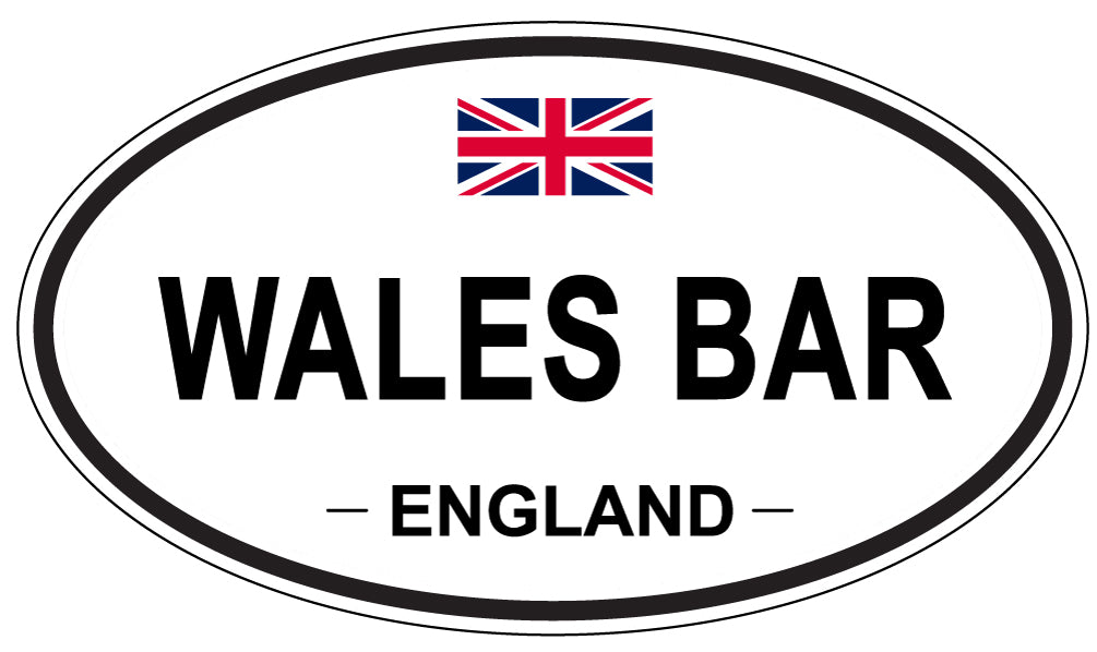WALES BAR, England - Oval Magnet
