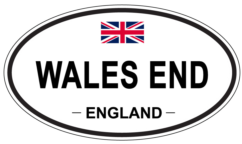 WALES END, England - Oval Magnet
