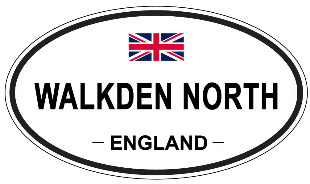 WALKDEN NORTH, England - Oval Magnet