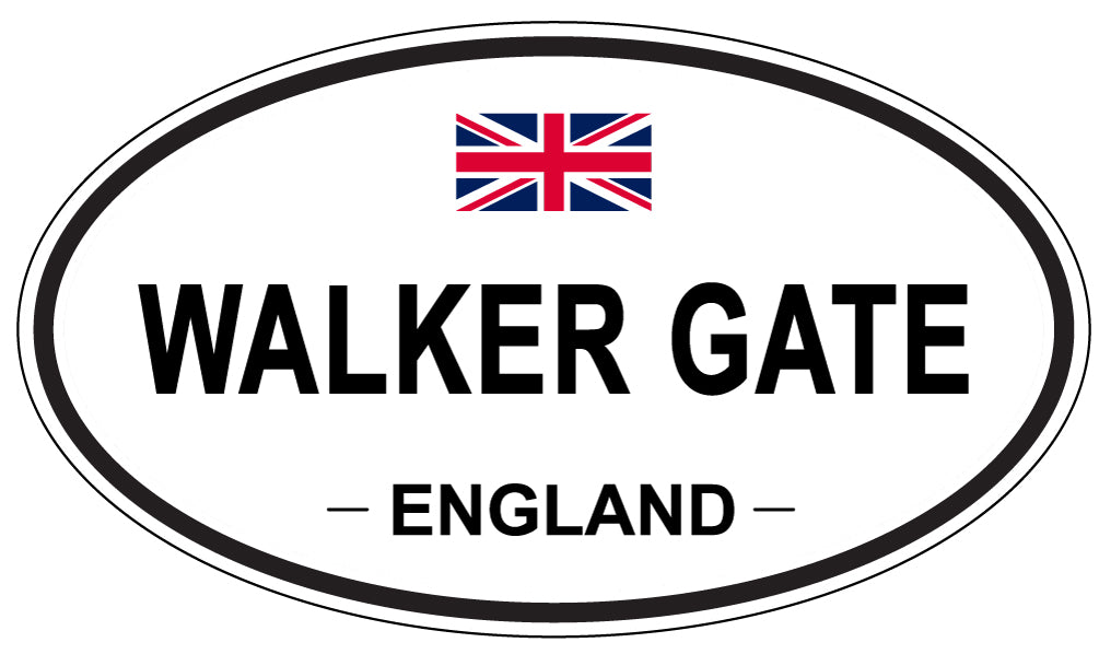 WALKER GATE, England - Oval Magnet
