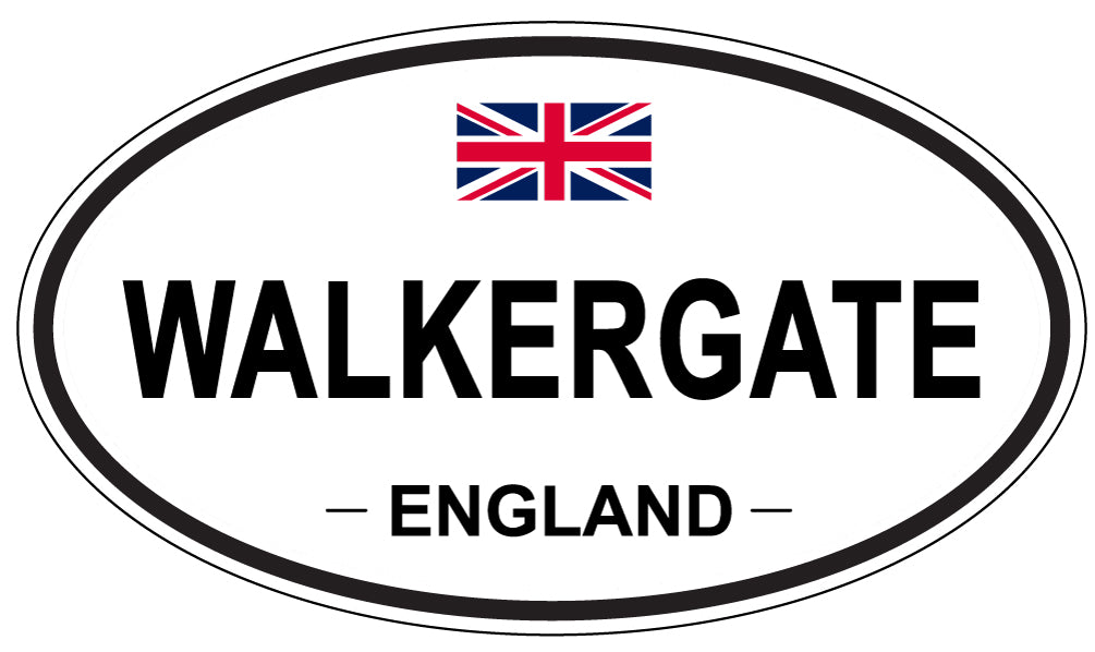 WALKERGATE, England - Oval Magnet