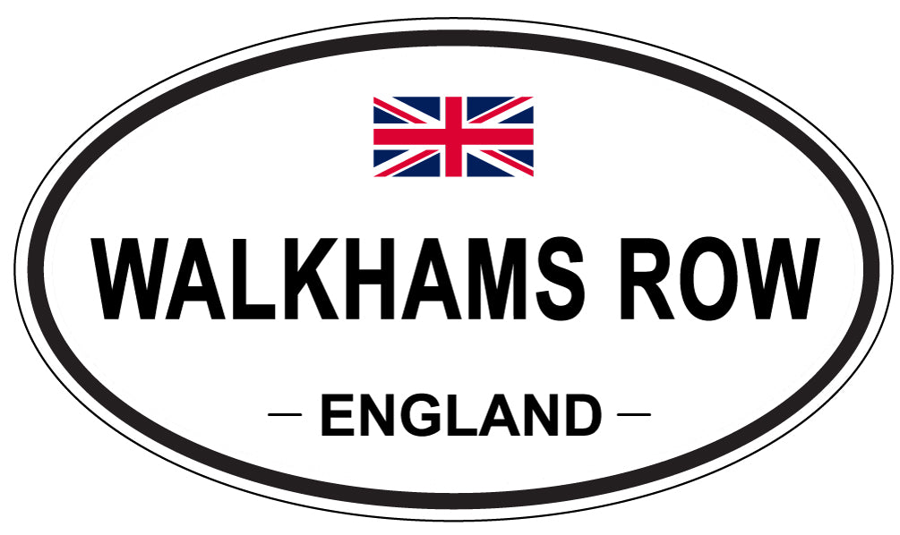 WALKHAMS ROW, England - Oval Magnet