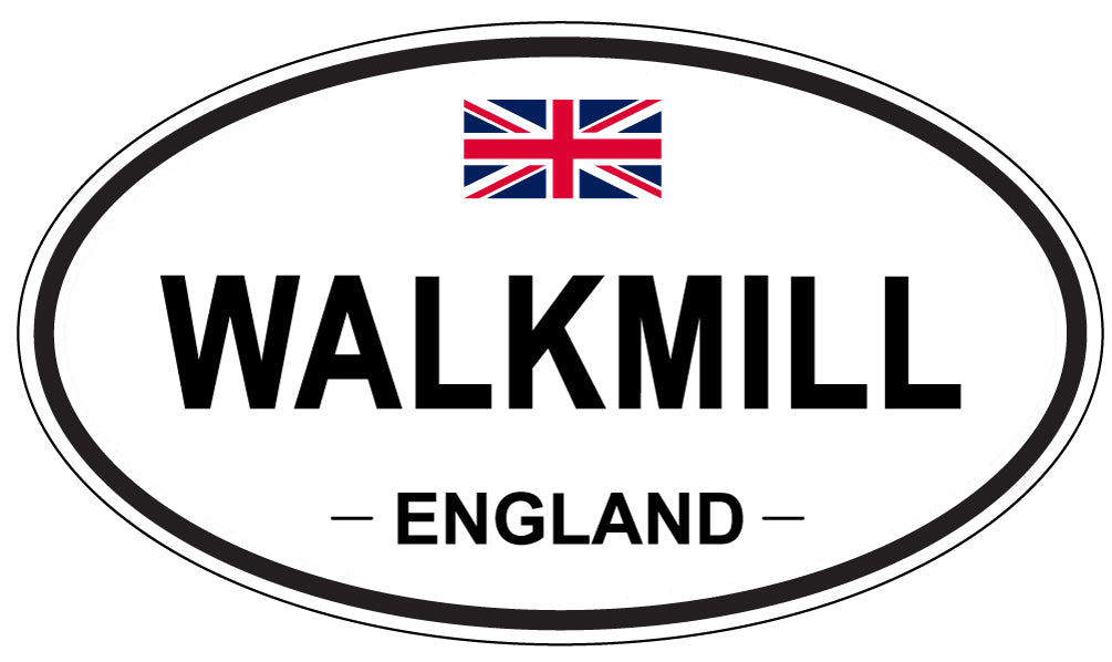 WALKMILL, England - Oval Magnet
