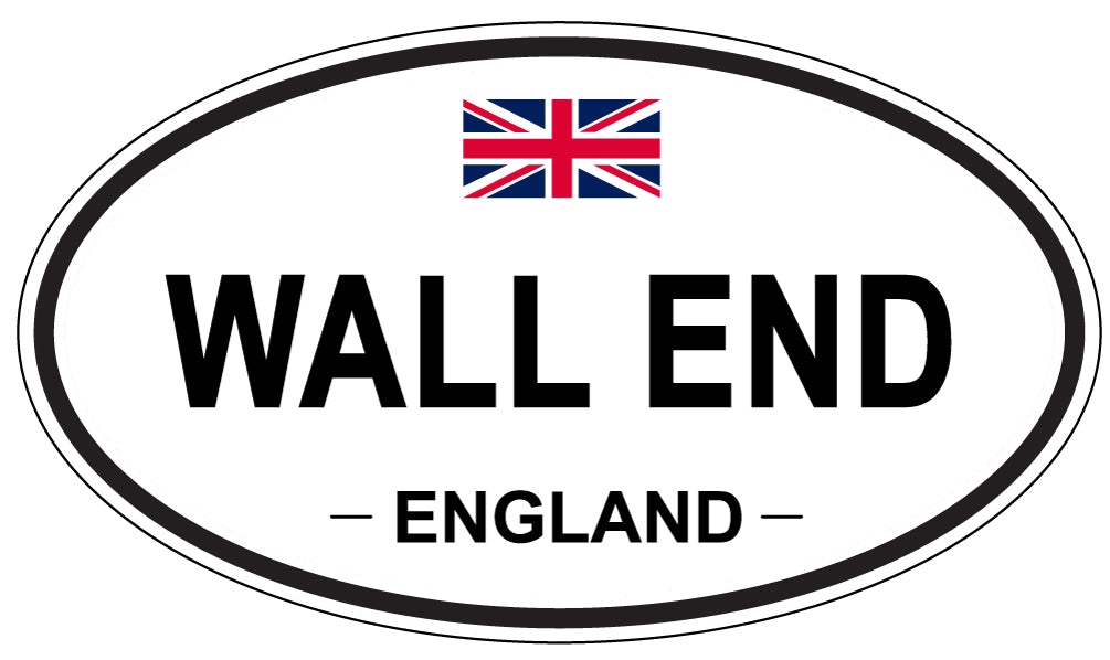 WALL END, England - Oval Magnet