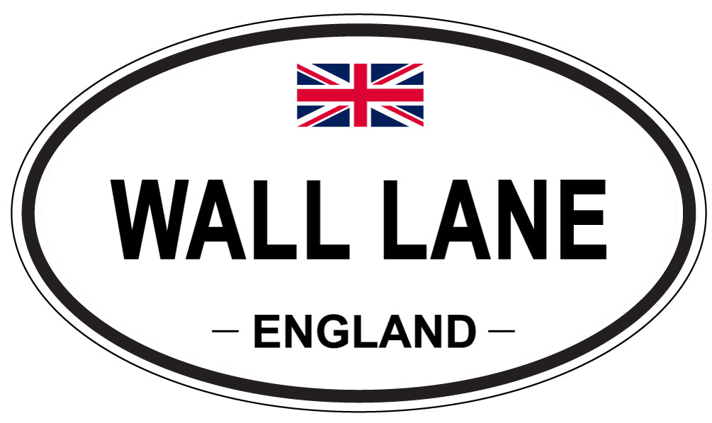 WALL LANE, England - Oval Magnet