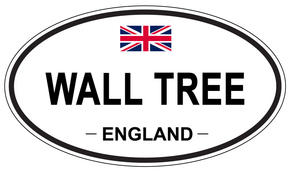 WALL TREE, England - Oval Magnet