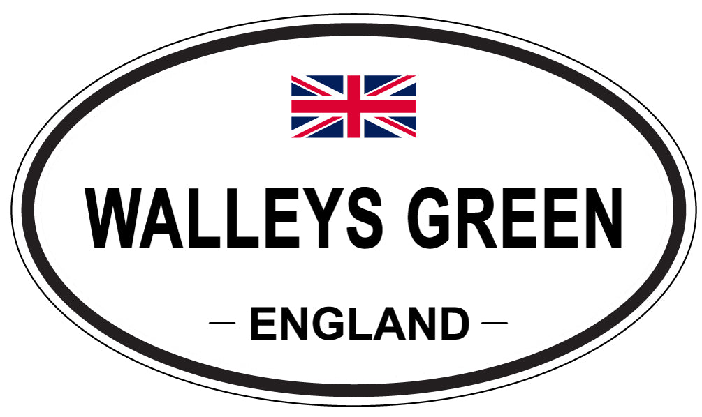 WALLEYS GREEN, England - Oval Magnet