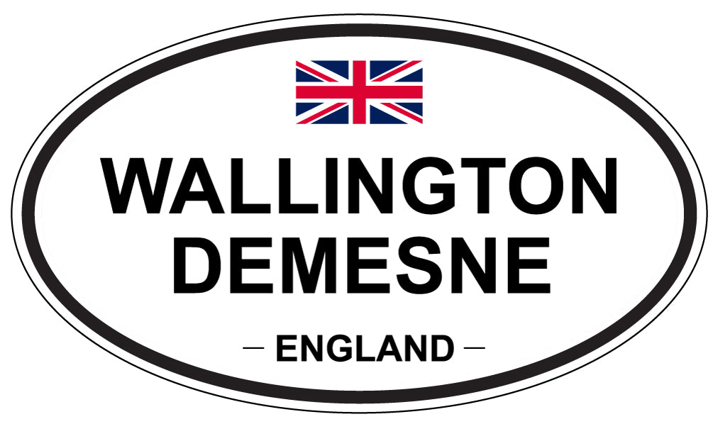 WALLINGTON DEMESNE, England - Oval Magnet