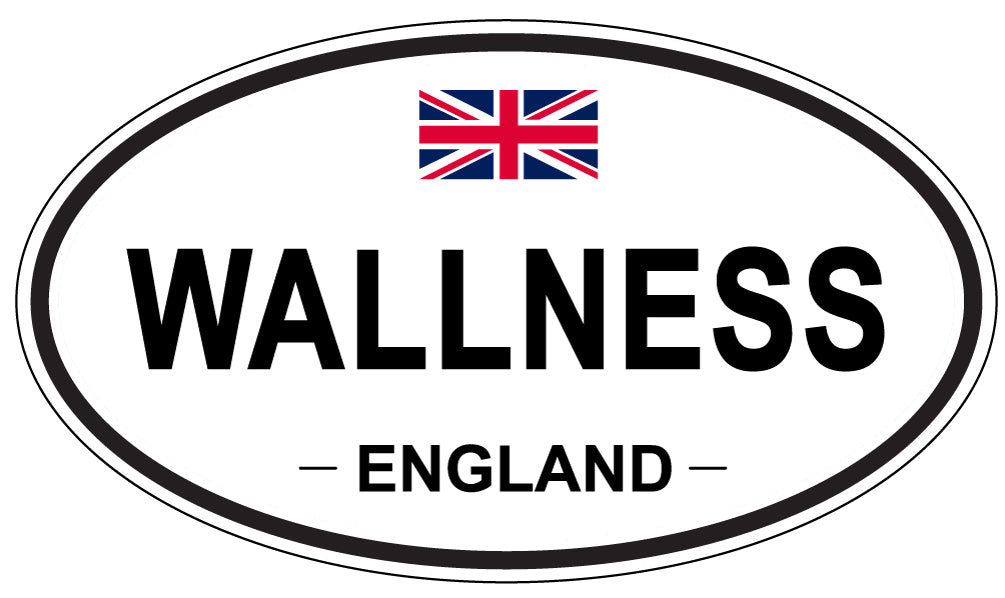 WALLNESS, England - Oval Magnet