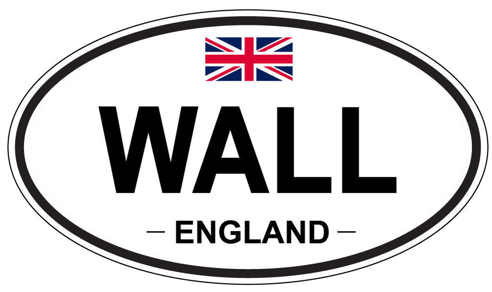 WALL, England - Oval Magnet