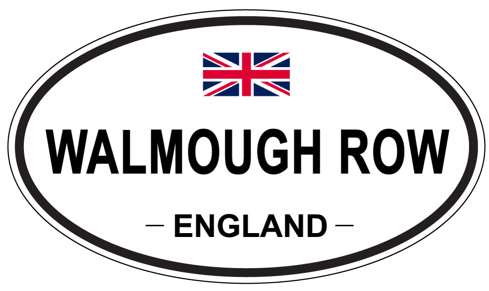 WALMOUGH ROW, England - Oval Magnet
