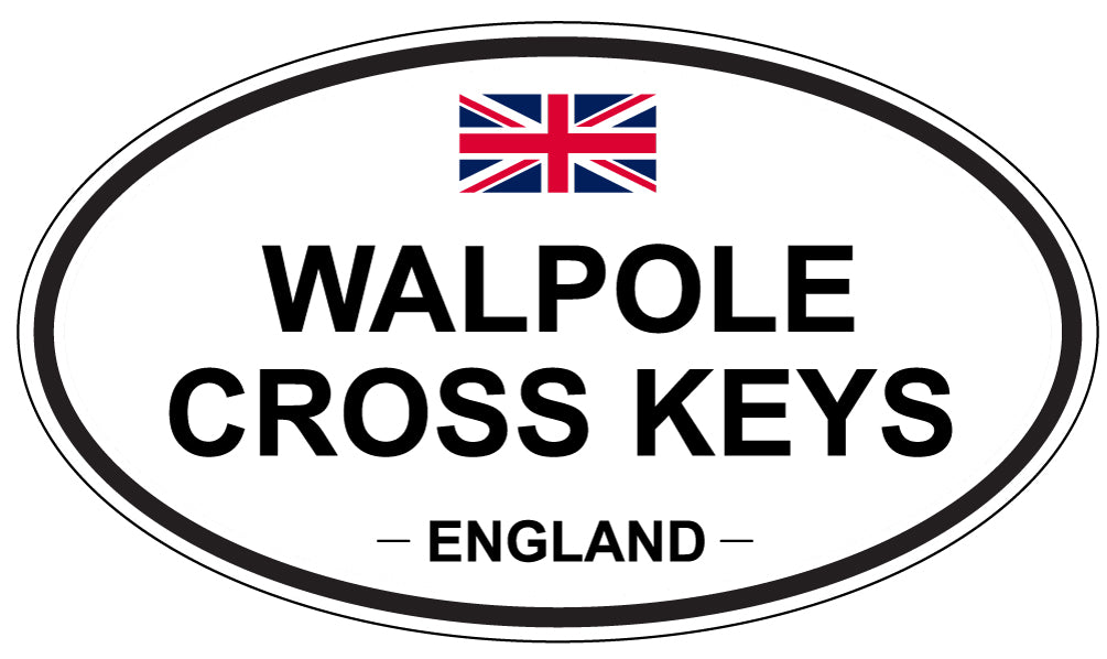 WALPOLE CROSS KEYS, England - Oval Magnet