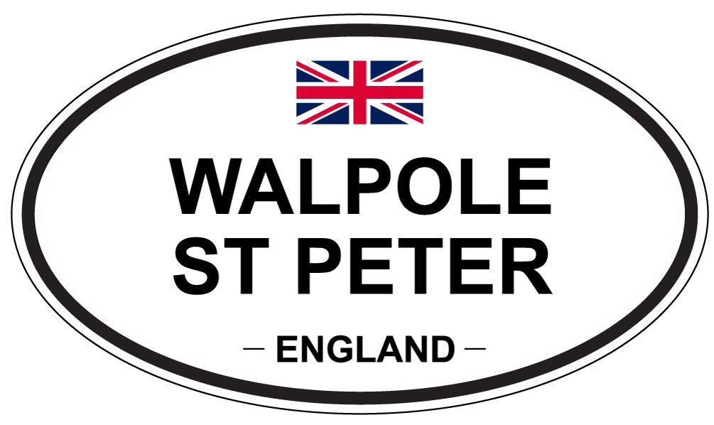 WALPOLE ST PETER, England - Oval Magnet