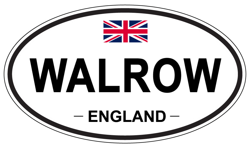 WALROW, England - Oval Magnet