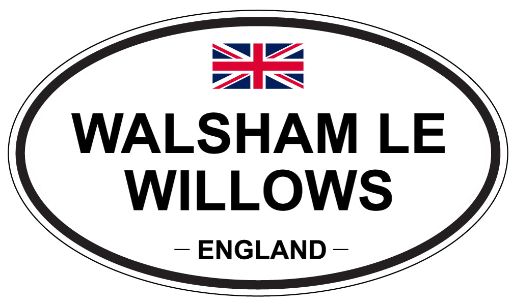 WALSHAM LE WILLOWS, England - Oval Magnet