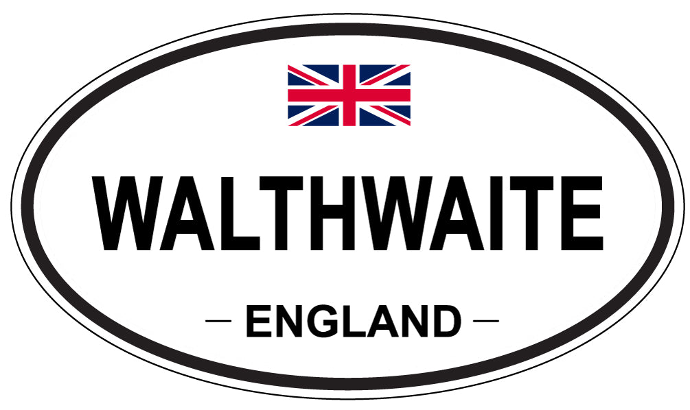 WALTHWAITE, England - Oval Magnet