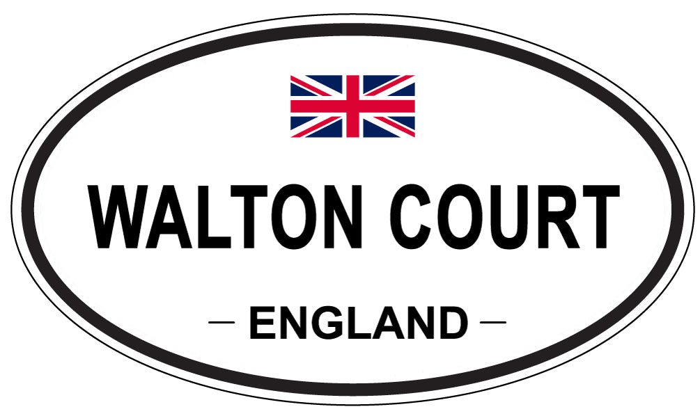 WALTON COURT, England - Oval Magnet