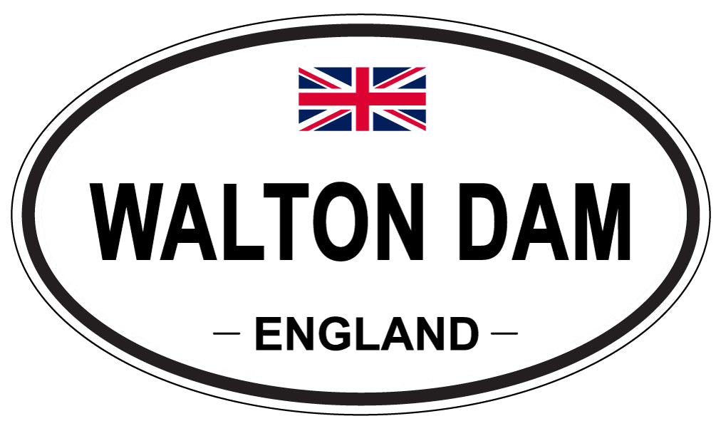 WALTON DAM, England - Oval Magnet