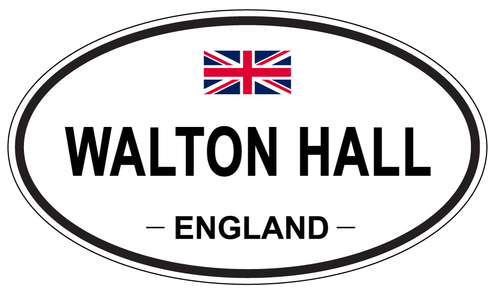 WALTON HALL, England - Oval Magnet