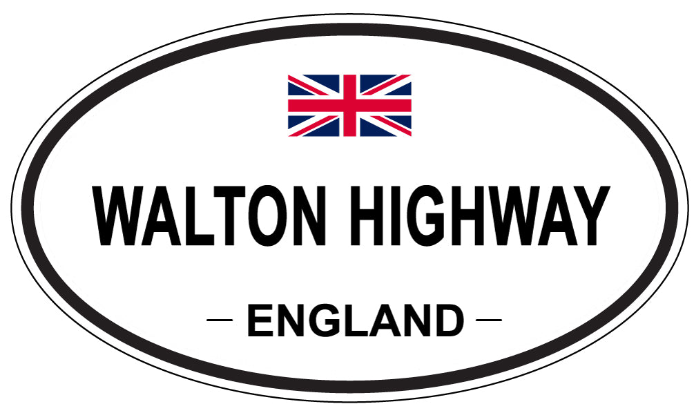 WALTON HIGHWAY, England - Oval Magnet