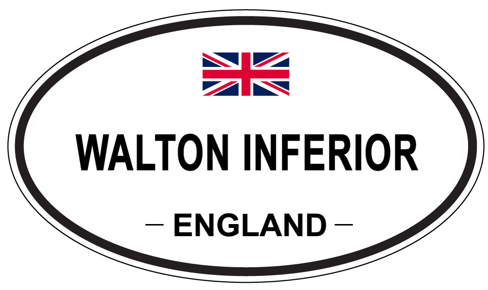 WALTON INFERIOR, England - Oval Magnet